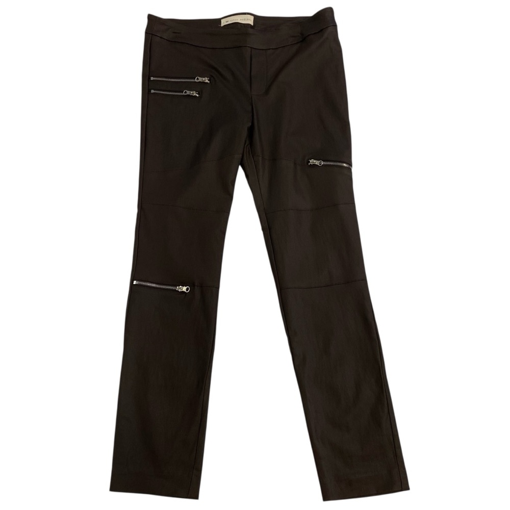 I love Taylor Madison pants ILTM brown silky flattering coated stretch XL layer